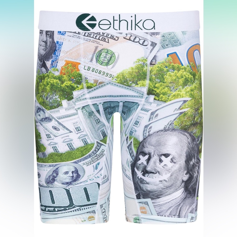 ETHIKA 3XL UNDERWEAR THE STAPLE DOLLAR MONEY BOXER